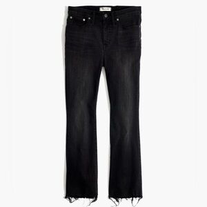 Cali Demi-Boot Jeans in Berkeley Black: Chewed-Hem Edition